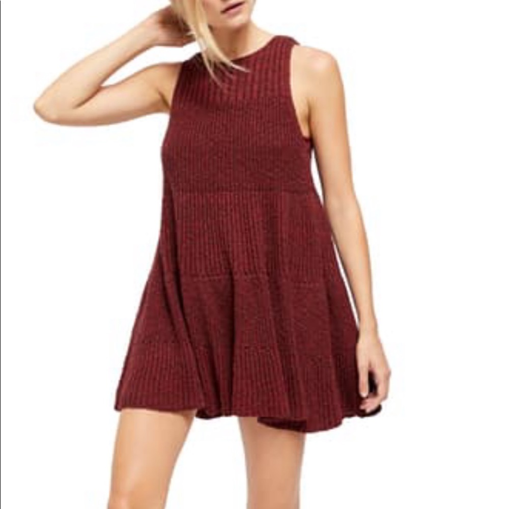 Free People Waterfall Ruffle Sweater Dress